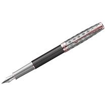 Ручка перьевая Parker "Sonnet Metal & Grey Lacquer GT" черная, 0,8мм, подарочная упаковка Ручка перьевая Parker "Sonnet Metal & Grey Lacquer GT" черная, 0,8мм, подарочная упаковка