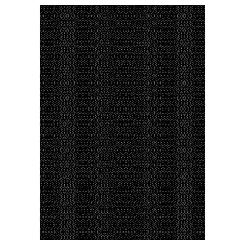 Набор упаковочной бумаги глянц. 70*100см, MESHU "Pattern on black", 80г/м2, ассорти 5 дизайнов