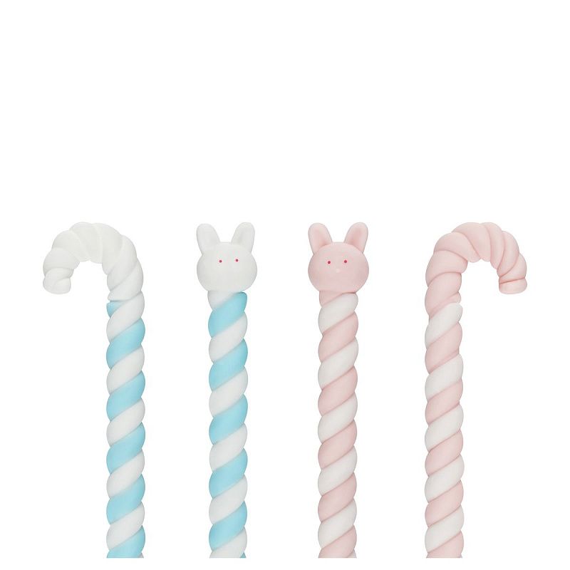 Ручка шариковая MESHU "Lollipop", синяя, 0,7мм, корпус ассорти, с топпером 