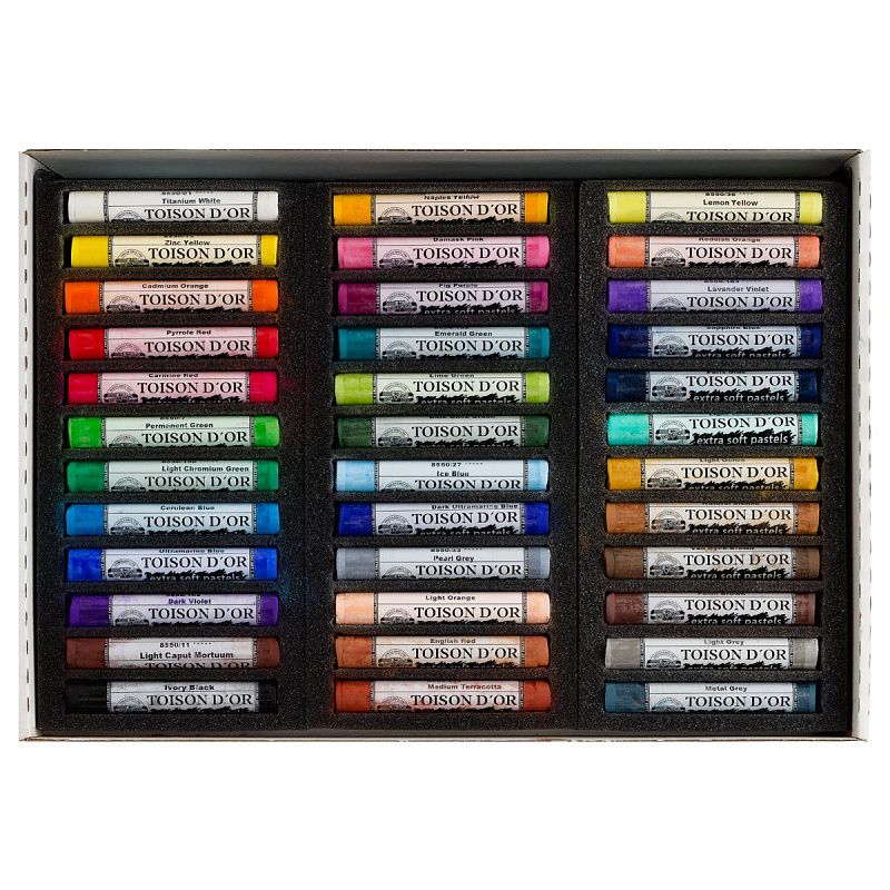 Пастель художественная Koh-I-Noor "Toison D`or Extra Soft 8555", 36 цветов, картон. упаковка