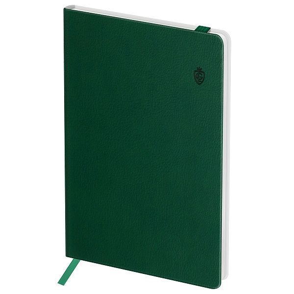 Записная книжка А6 80л. ЛАЙТ, кожзам, Greenwich Line "Classic. Olive", с резинкой, фактурное тиснение, блок в клетку