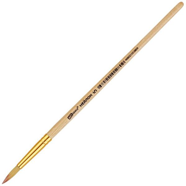 Кисть нейлон, ArtSpace, круглая №05