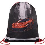 Мешок для обуви BRAUBERG KIDS, с петлей, светоотражающая полоса, 46х36 см, Red car, 272392