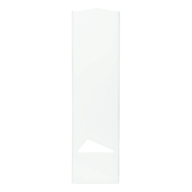 Лоток для бумаг вертикальный СТАММ "Дельта", белый, ширина 85мм