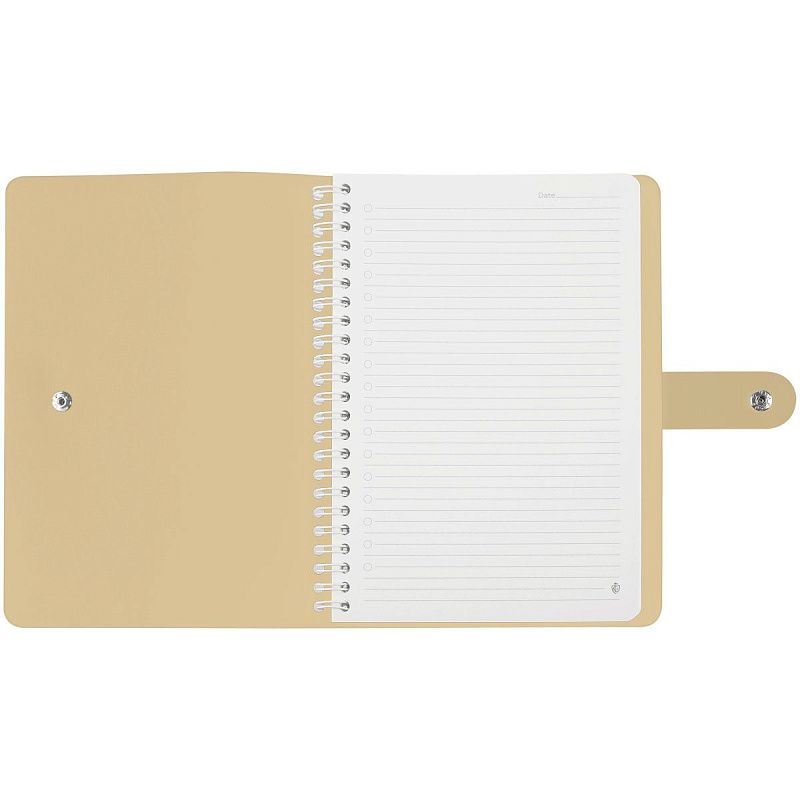 Записная книжка А5 96л. ЛАЙТ, кожзам, скрытый гребень, Greenwich Line "Shimmer. Beige", блок в линию