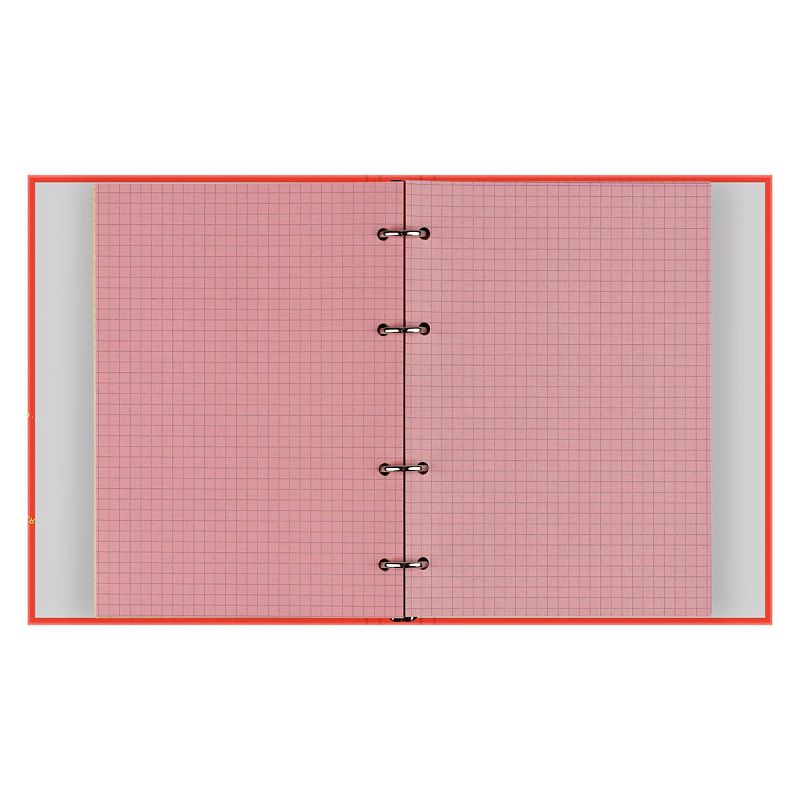 Тетрадь на кольцах А5, 200л., BG "Crazy neon", 4 цвет. блок, глянцевая ламинация