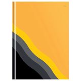 Бизнес-блокнот А4, 120л., BG "Bright wave", глянцевая ламинация