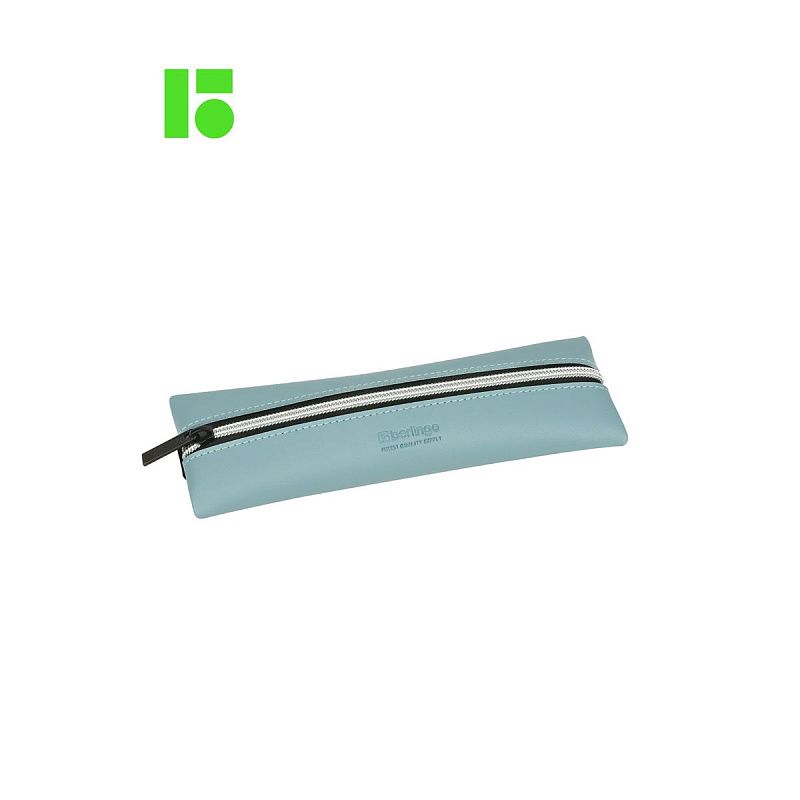 Пенал 1 отделение, 200*70 Berlingo "Original blue", экокожа 