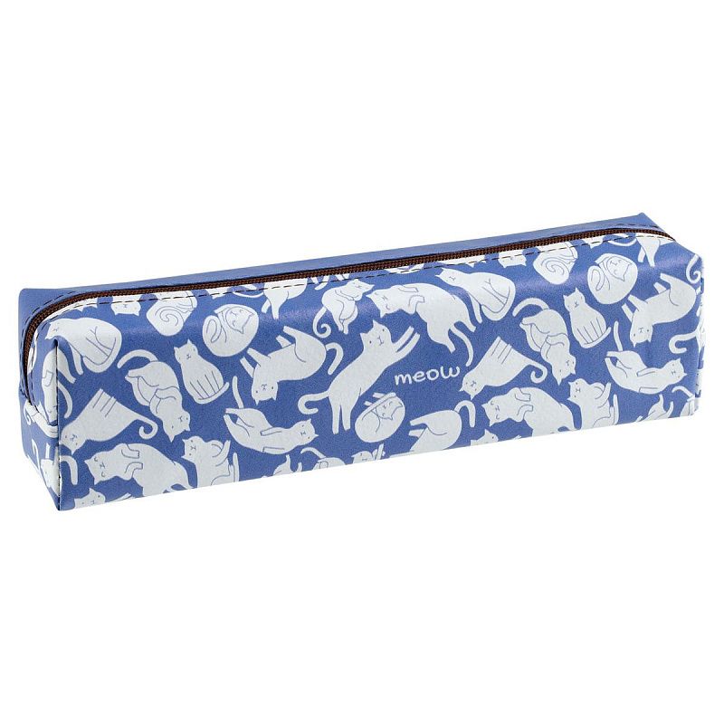 Пенал мягкий 200*55*40 MESHU "Meow", искусственная кожа 