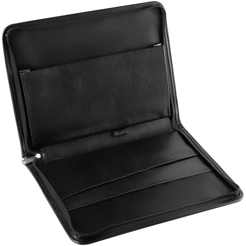 Папка деловая OfficeSpace "Bergamo" кожзам, на молнии, тиснение крокодил 