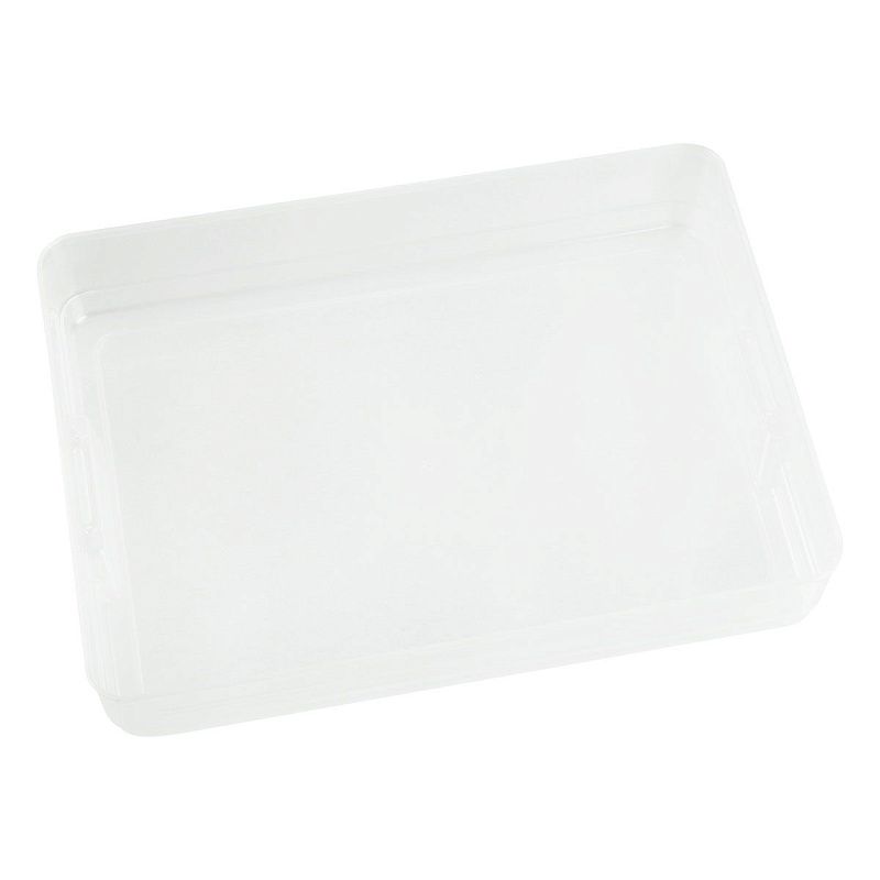 Контейнер для документов СТАММ А4, 260*350*65мм, пластик., с защелками, прозрачный 