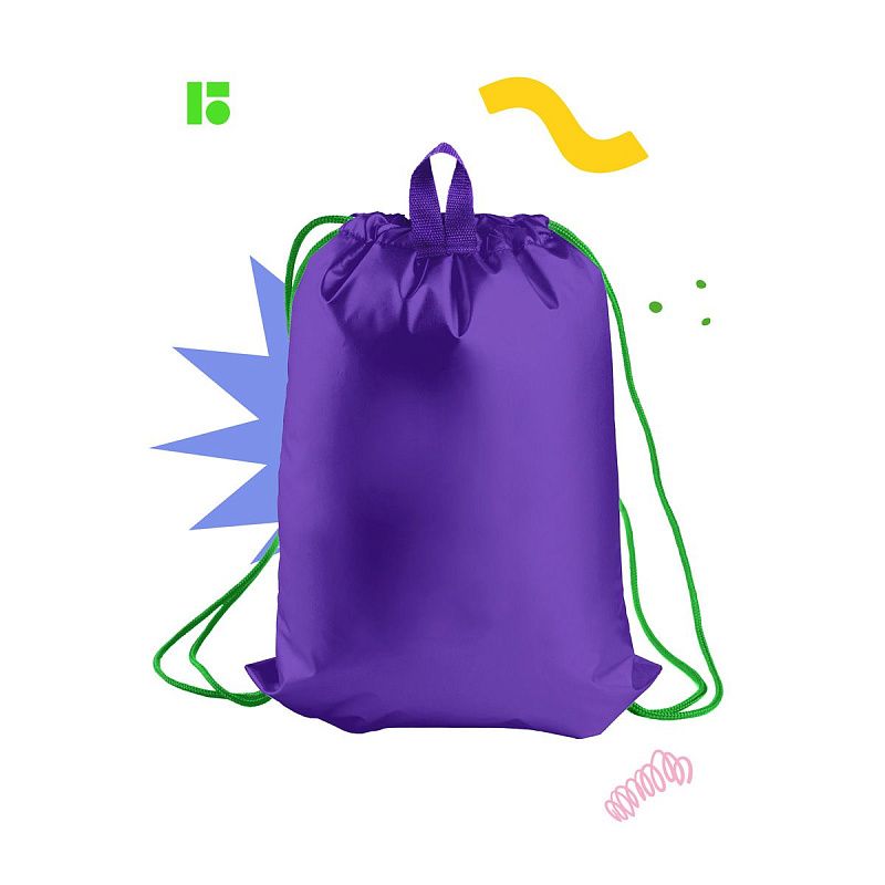 Мешок для обуви 1 отделение Berlingo "Basic lilac", 360*460мм, светоотражающая лента, карман на молнии 