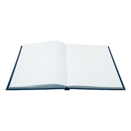 Книга учета OfficeSpace, А4, 160л., клетка, 200*290мм, бумвинил, цвет синий, блок офсетный