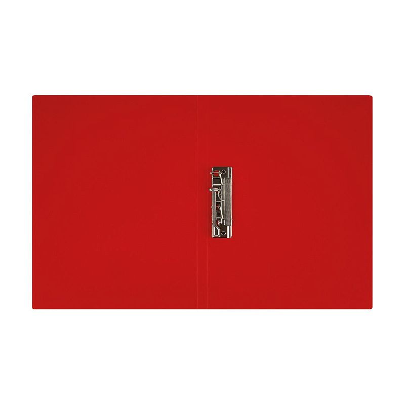 Папка с боковым зажимом СТАММ А4, 14мм, 500мкм, пластик, красная 