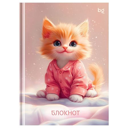 Бизнес-блокнот А6, 64л., BG "Милота в пижаме", глянцевая ламинация
