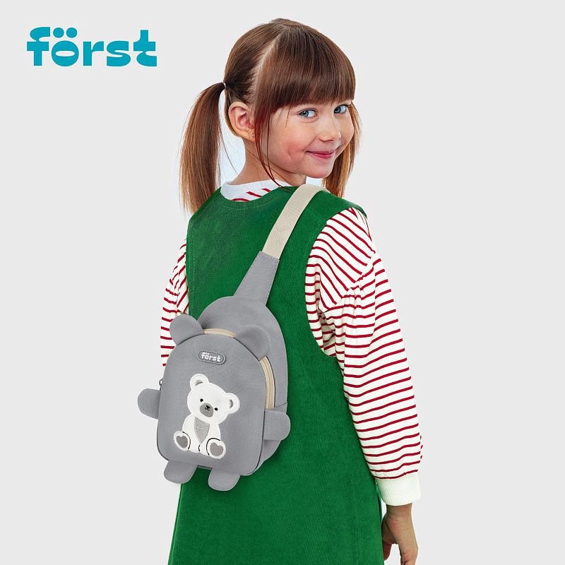 Рюкзак Först F-Kids "Teddy Hugs" 21*14*7,5см, 1 отделение, уплотненная спинка 