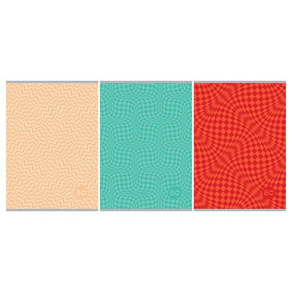 Тетрадь 80л., А4, клетка BG "Визуал", суперэконом