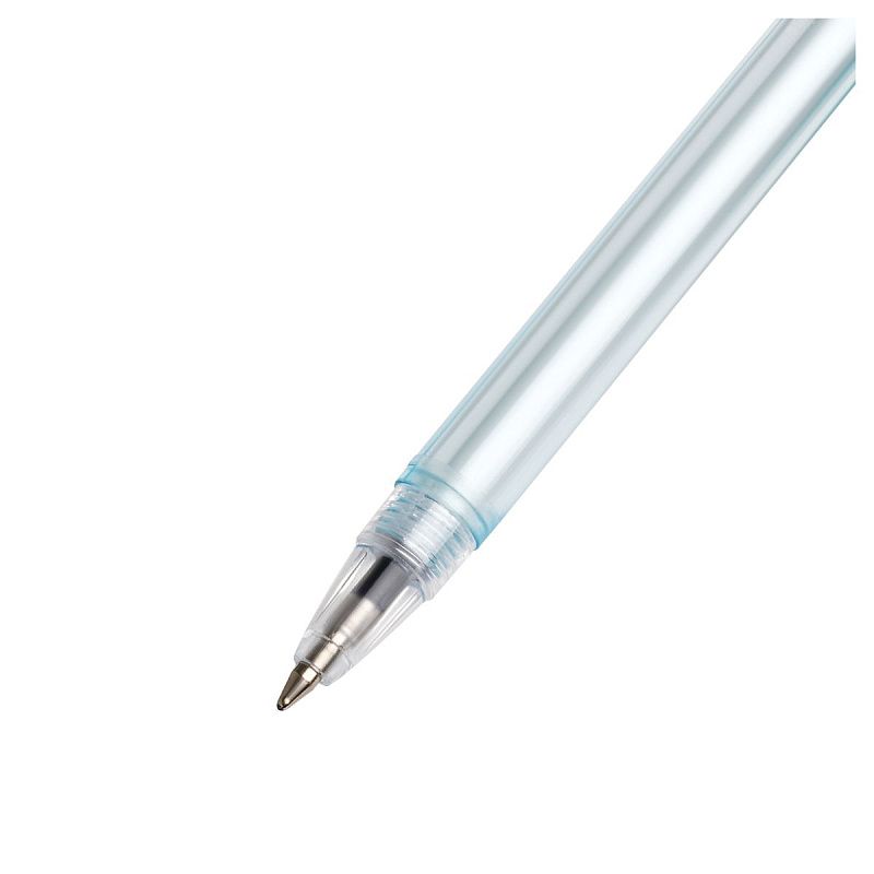 Ручка шариковая MESHU "Shiny" синяя, 0,7мм, корпус ассорти 