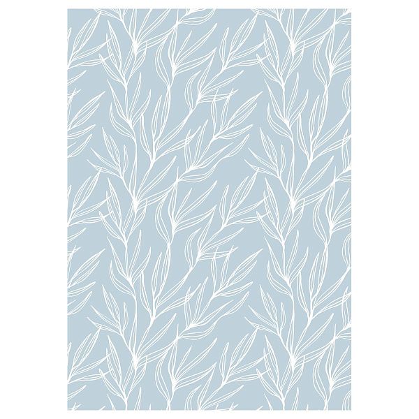 Упаковочная бумага глянц. 70*100см, MESHU "Flowers", 80г/м2