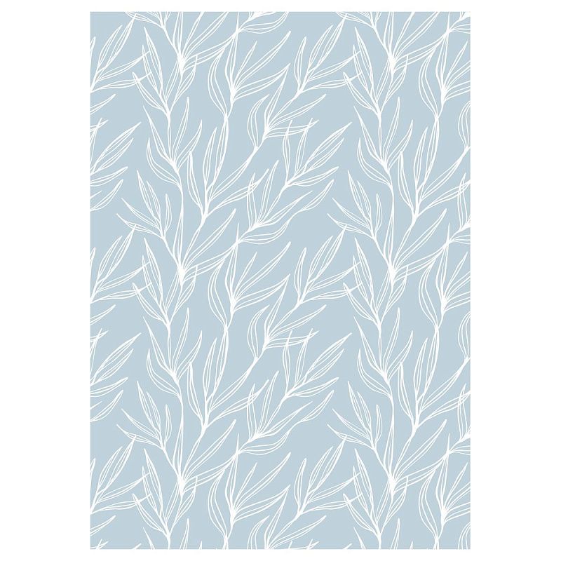 Упаковочная бумага глянц. 70*100см, MESHU "Flowers", 80г/м2