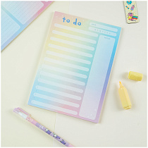 Блок для записей (To Do list) MESHU 14,8*21,0см (А5), 50л., "Candy color", на склейке