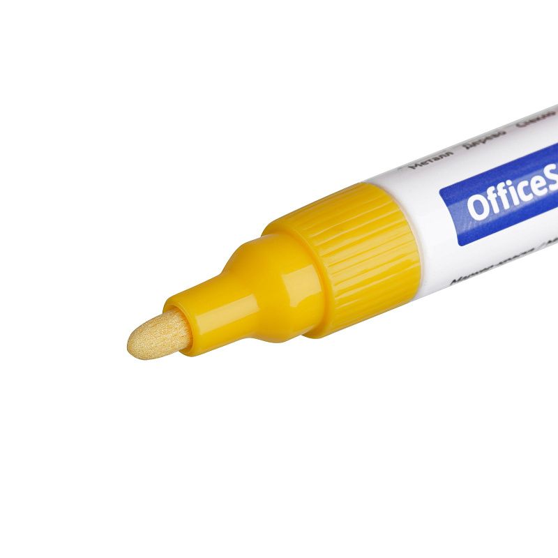 Маркер-краска OfficeSpace желтая, 1-4мм, нитро-основа 