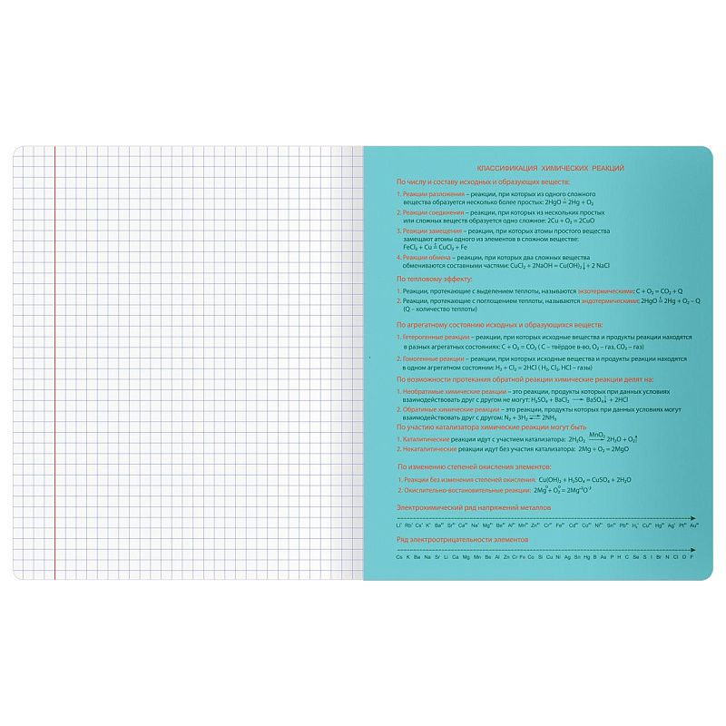 Тетрадь предметная 48л. BG "Информационное поле" - Химия, soft-touch ламинация, выб. лак