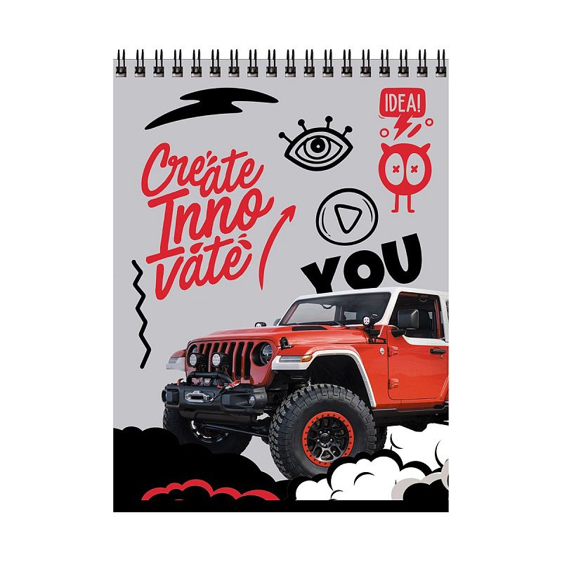 Блокнот А5 40л. на гребне BG "Будь смелее"