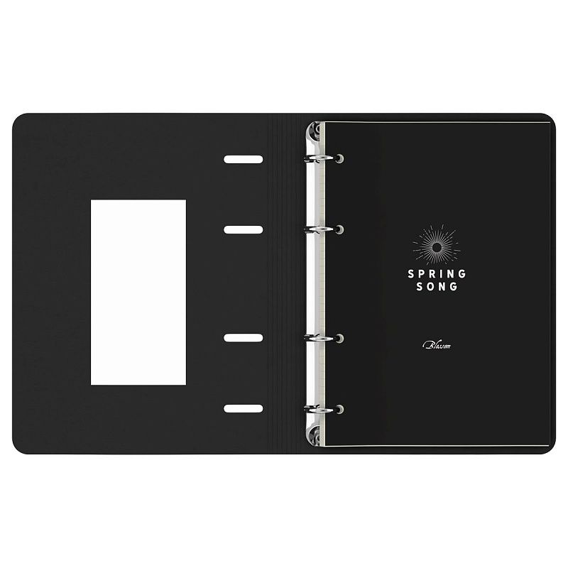 Тетрадь на кольцах А5, 80л. ЛАЙТ, кожзам, Greenwich Line "Spring song", тон. блок