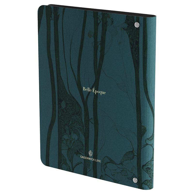 Тетрадь на кольцах А5, 80л. ЛАЙТ, кожзам, Greenwich Line "Art style", тон. блок