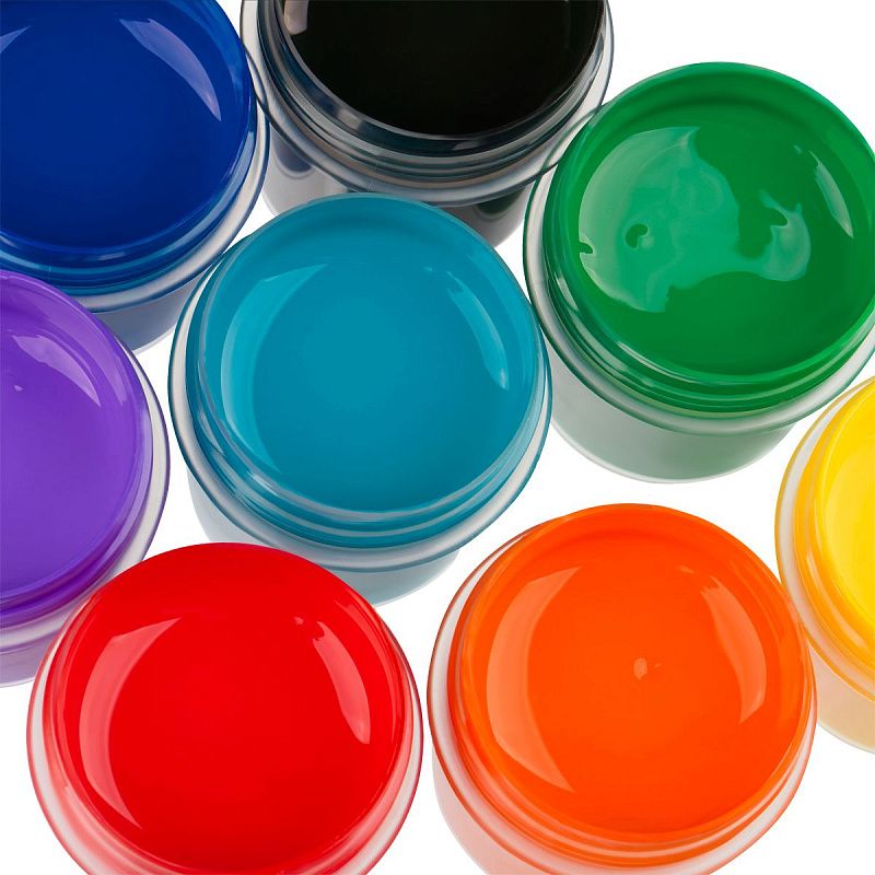 Краски по ткани акриловые Гамма "Хобби", 9цв, 17,5мл, картон.упак.