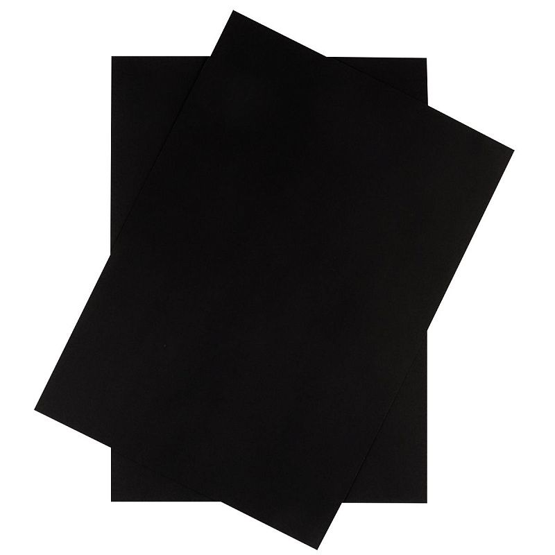 Картон цветной А4, BG, 50л., тонированный, черный, 220г/м2