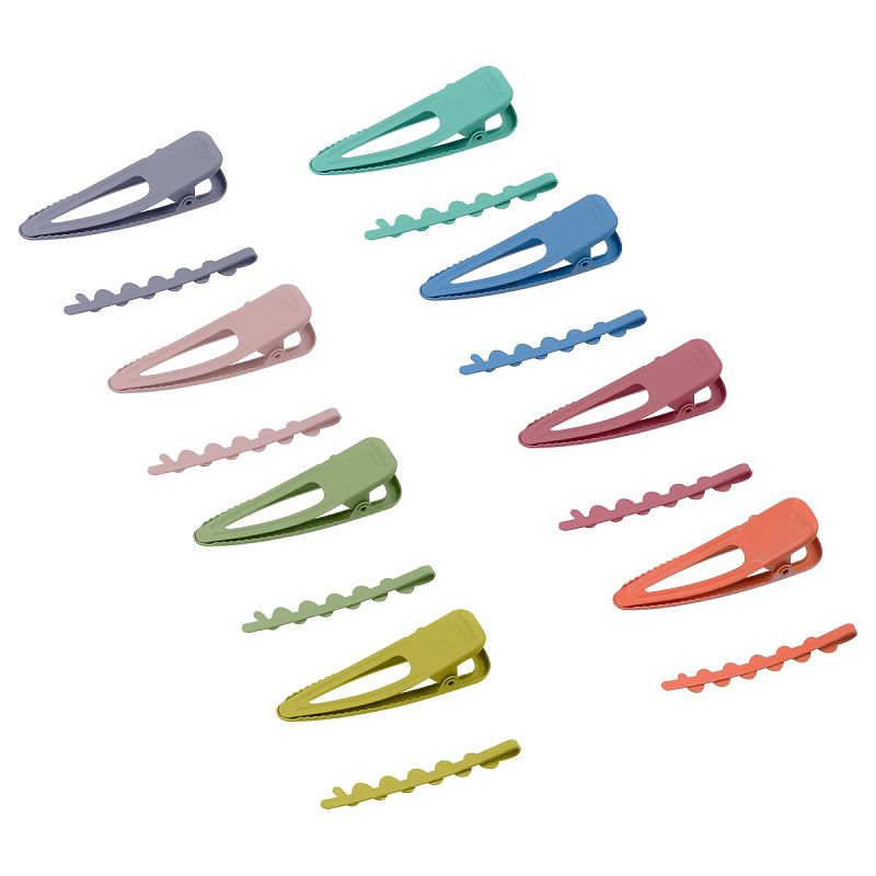 Заколки для волос MESHU, прищепка и невидимка, ассорти, 4шт.,4/5см, европодвес