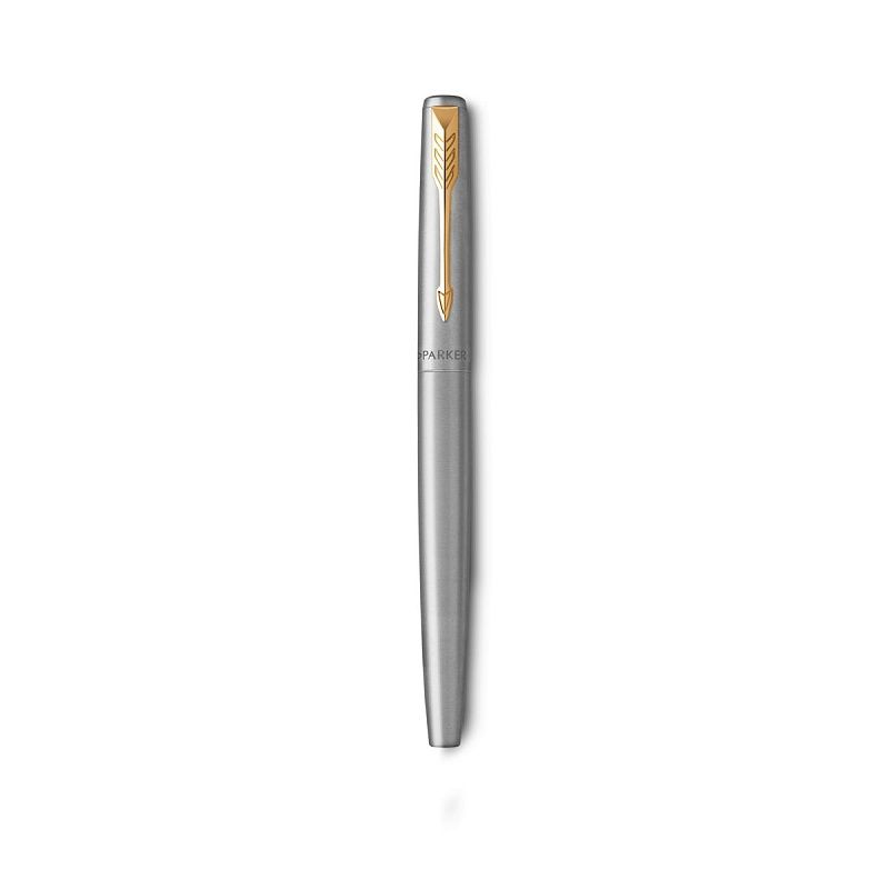 Набор Parker "Jotter Stainless Steel GT": ручка шариковая, 1,0мм и ручка перьевая, 1,0мм, подарочная упаковка 