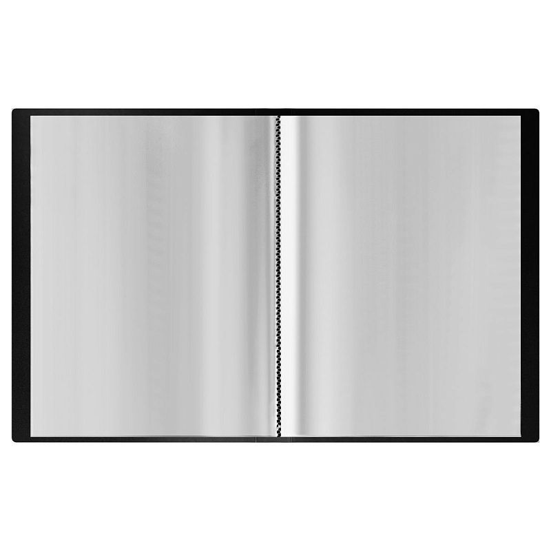 Папка с 60 вкладышами СТАММ "Герб" А4, 21мм, 700мкм, пластик, черный 