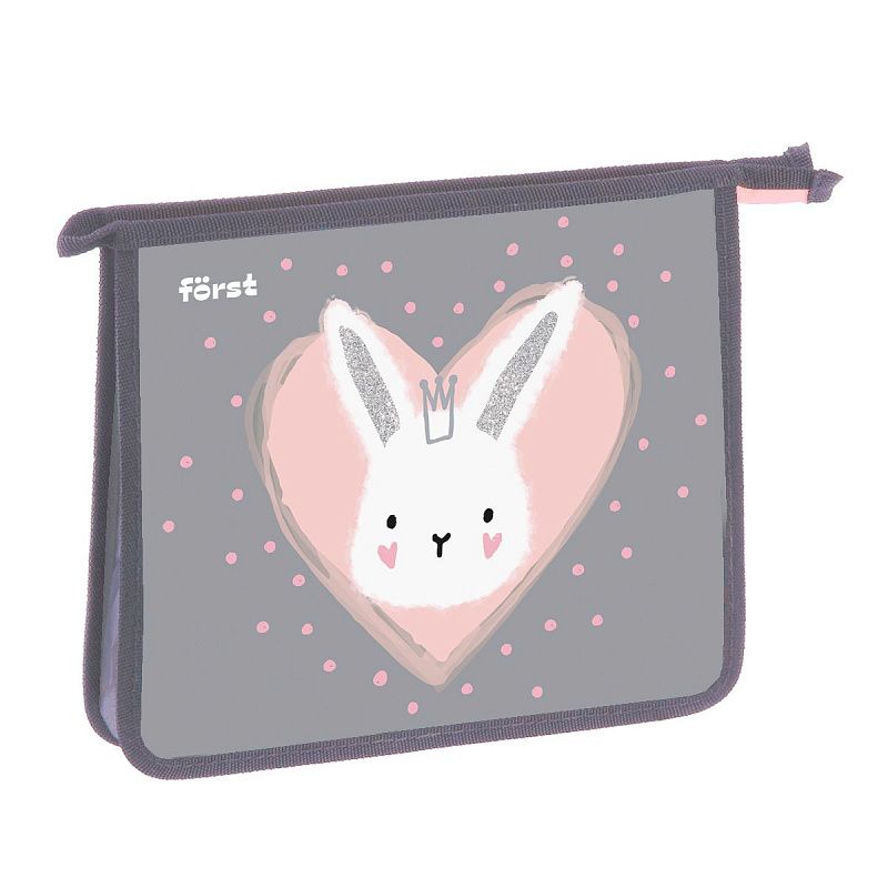 Папка для тетрадей 1 отделение, А5 Först "Little Friend" , 240*205*40 мм, пластик, на молнии