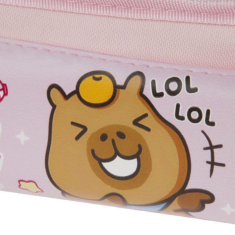 Пенал мягкий 210*90*55 MESHU "Capy", 2 отделения, полиэстер, ПВХ 