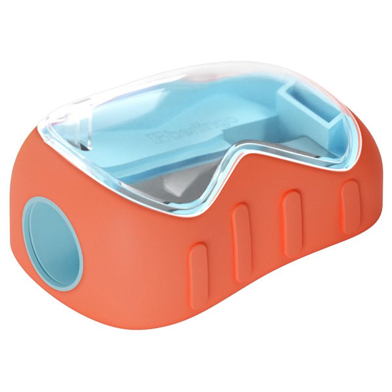 Точилка пластиковая Berlingo "Soft" 1 отверстие, контейнер, ассорти, туба 