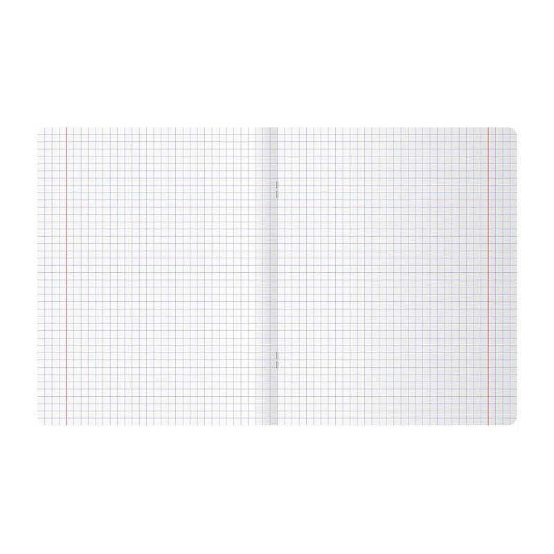 Тетрадь 96л., А5 клетка BG, бумвинил, бордовый