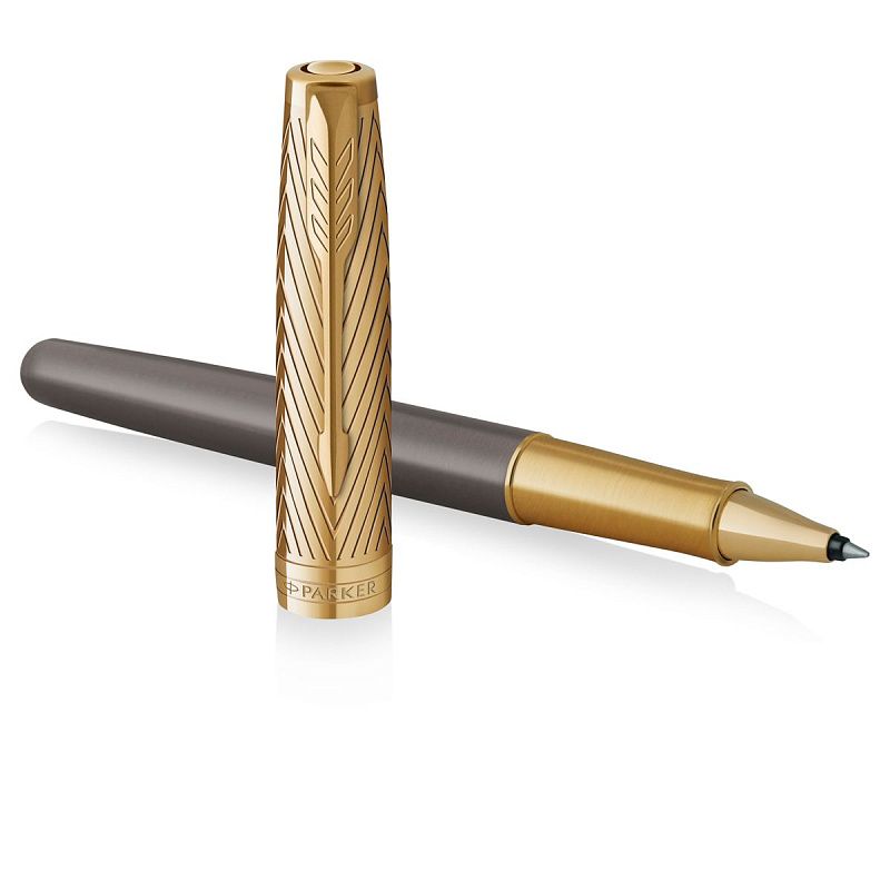 Ручка- роллер Parker "Sonnet ARROW GT" черная, 0,5мм, подарочная упаковка 