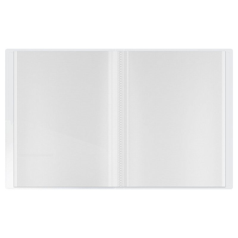 Папка с 20 вкладышами Berlingo "DoubleWhite", 17мм, 1000мкм, белая, с внутр. карманом 