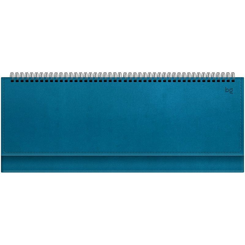 Планинг недатированный, 56л., 330*130мм, кожзам, BG "Winner. Dark teal", бирюзовый