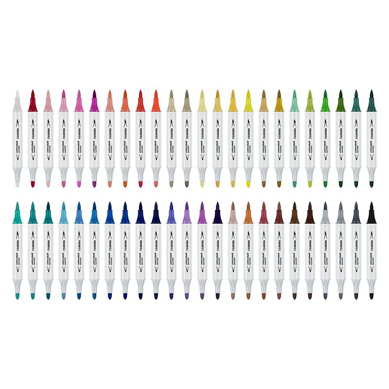 Маркеры акриловые Гамма "Классические", 48 цв., двусторонние, пластик.бокс