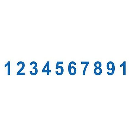 Нумератор металлический 10-разрядный, оттиск 47х5 мм, синий, TRODAT 55510, 75878