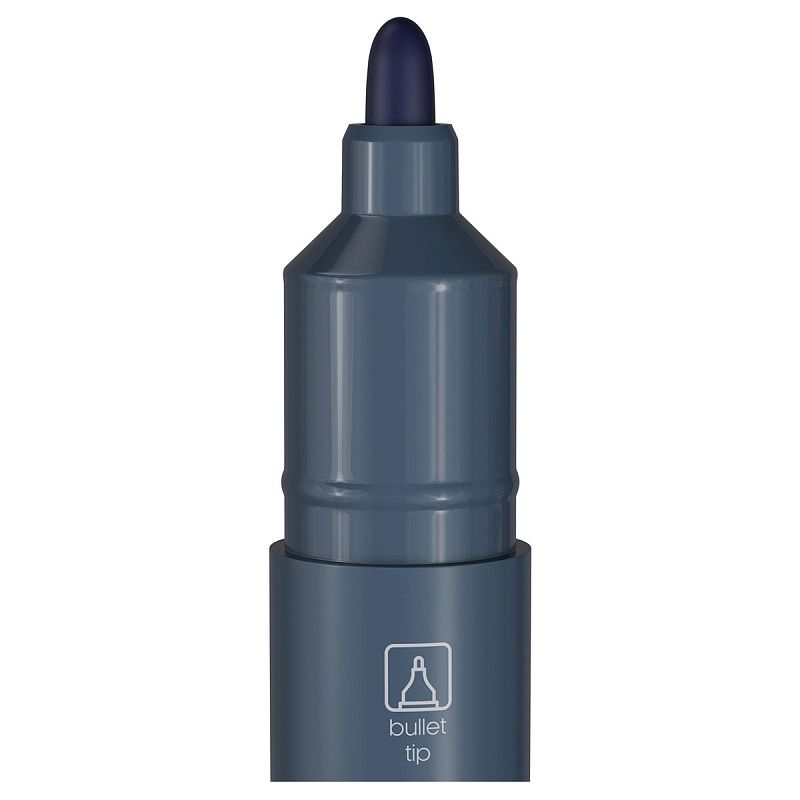 Маркер перманентный Berlingo "Multiline PE200" синий, пулевидный, 2мм 