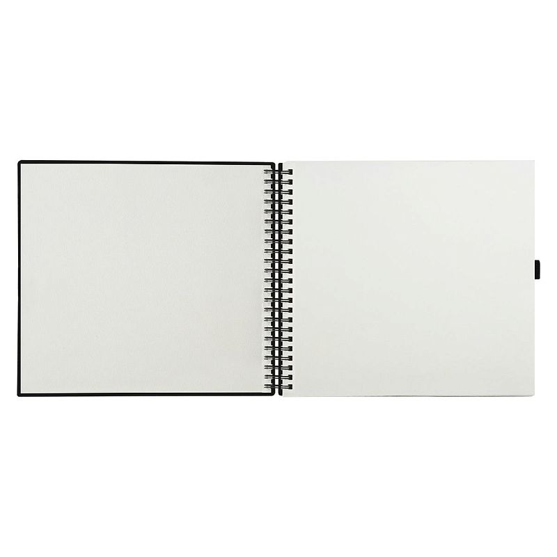 Скетчбук 100л., 300*300 Гамма "Студия", на спирали, черный, твердая обложка, на резинке, слоновая кость, 110г/м2