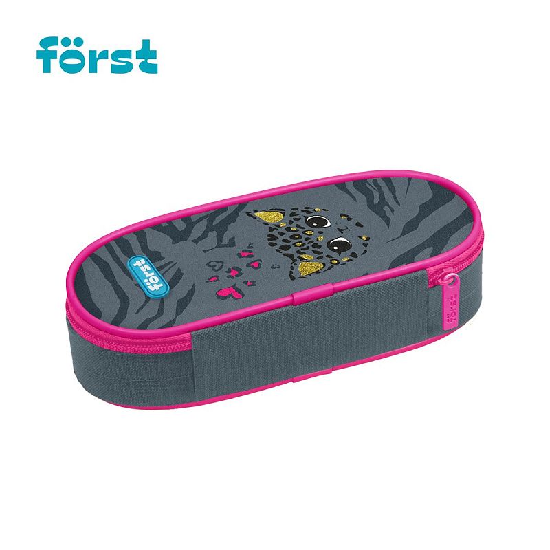 Пенал корпусный 1 отделение, 220*90*45 Först "Little leo", полиэстер 