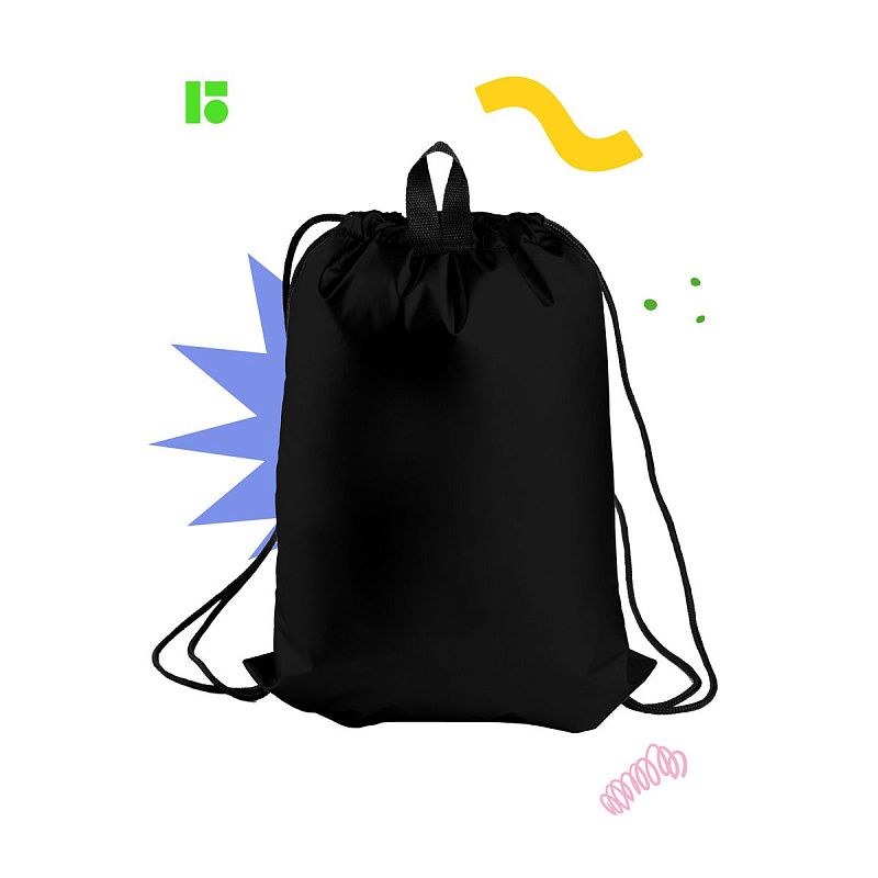 Мешок для обуви 1 отделение Berlingo "Basic black", 360*460мм, светоотражающая лента, карман на молнии 