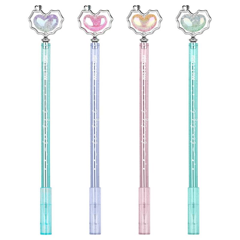 Ручка шариковая MESHU "Heart" синяя, 0,5мм, корпус ассорти 