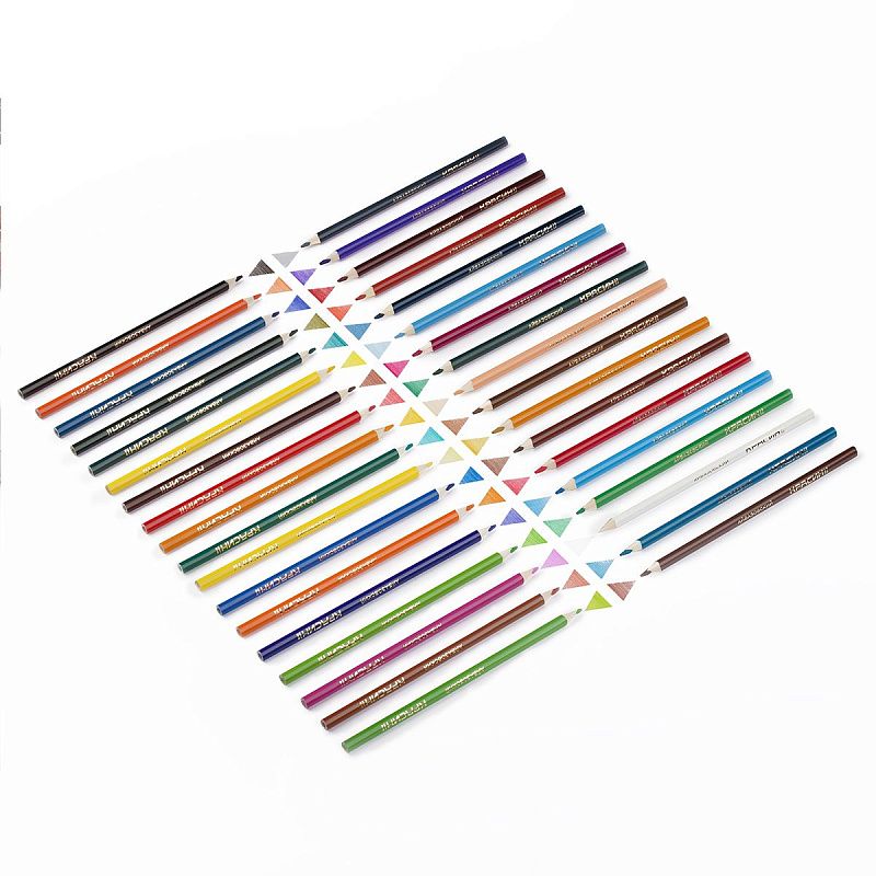 Карандаши акварельные Красин "Айвазовский", 36цв., трехгран., заточен., картон, европодвес